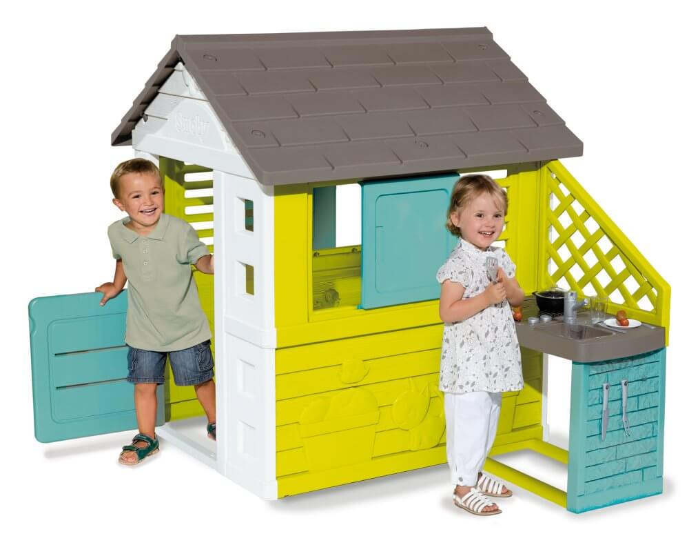 Žaidimų namelis vaikams su virtuve Smoby 110 x 145 x 127 cm